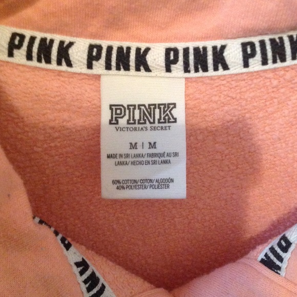 Coral sweater with partial zipper down - Picture 3 of 3